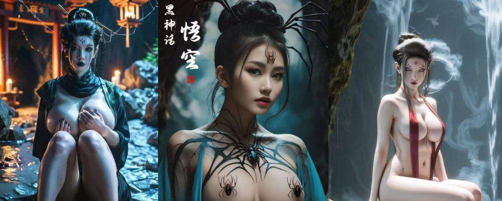 国产首映3A动漫大作  黑神话悟空鏖战蜘蛛精四妹 巨乳甩动的大奶骑在上面就是一种享受