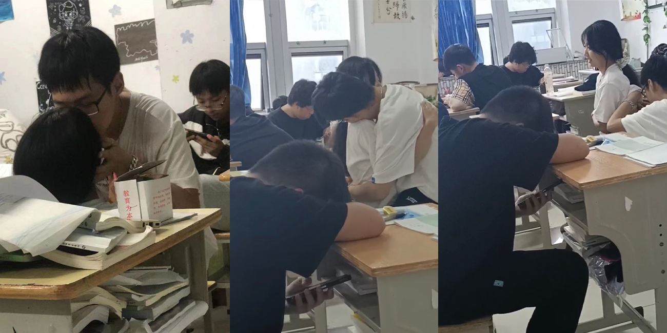 现在的学生太牛逼了 某学校情侣在教室直接搞黄色 被同学偷拍后曝光全网